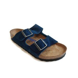 Birkenstock Womens Size 8-8.5 Arizona BS Sandals EU 39 REGULAR Fit Moroccan Blue